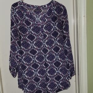 Floral Purple Women's Top